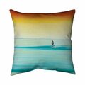 Begin Home Decor 26 x 26 in. A Surfer by Dawn-Double Sided Print Indoor Pillow 5541-2626-SP47